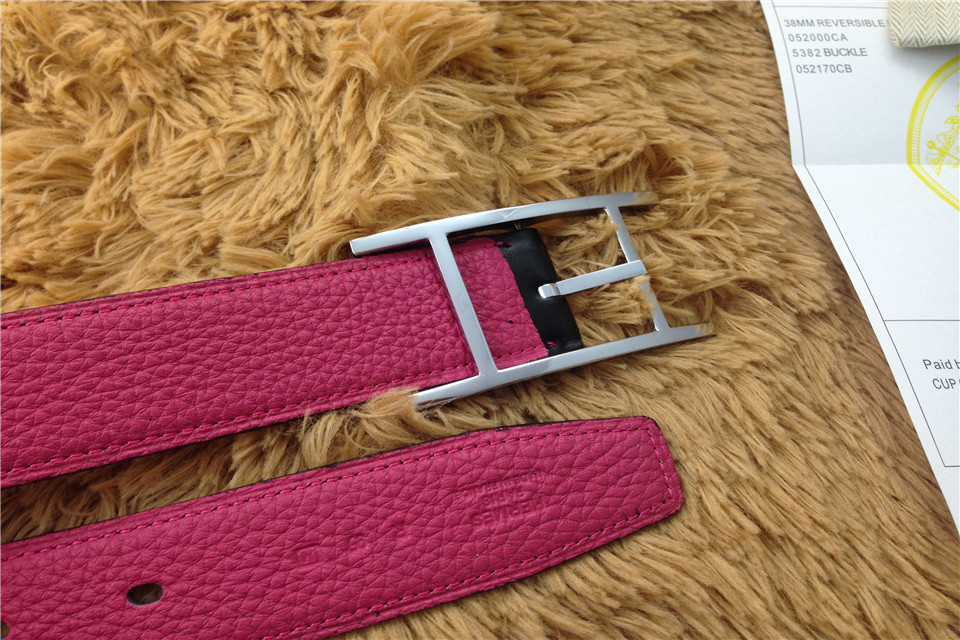 Super Perfect Quality Hermes Belts(100% Genuine Leather,Reversible Steel Buckle)-455