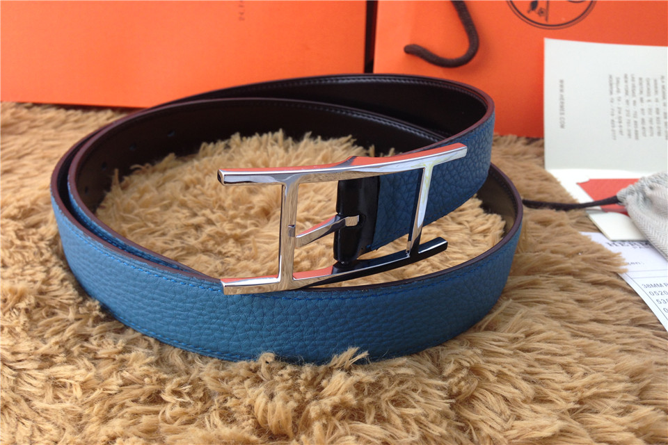 Super Perfect Quality Hermes Belts(100% Genuine Leather,Reversible Steel Buckle)-456