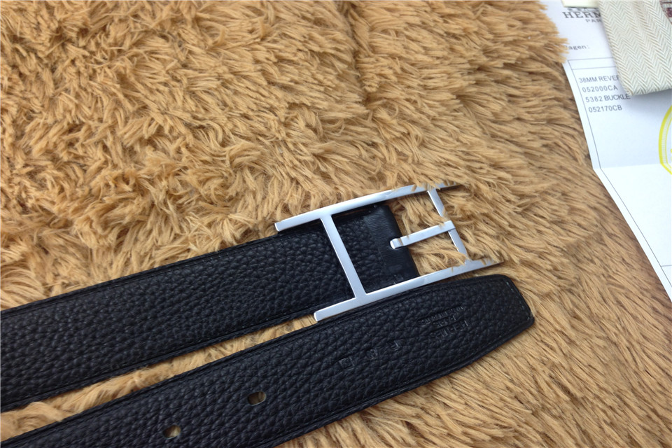 Super Perfect Quality Hermes Belts(100% Genuine Leather,Reversible Steel Buckle)-464