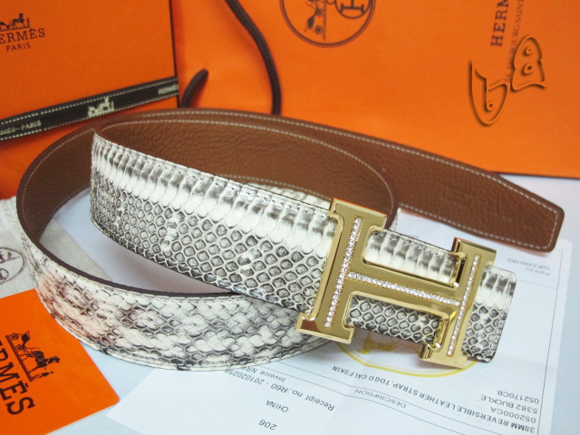 Super Perfect Quality Hermes Belts(100% Genuine Leather,Reversible Steel Buckle)-488