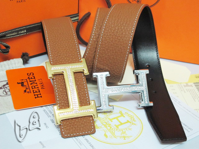 Super Perfect Quality Hermes Belts(100% Genuine Leather,Reversible Steel Buckle)-513