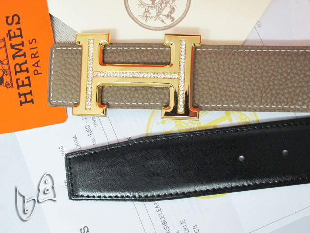 Super Perfect Quality Hermes Belts(100% Genuine Leather,Reversible Steel Buckle)-515