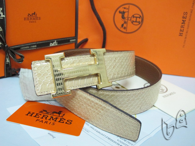 Super Perfect Quality Hermes Belts(100% Genuine Leather,Reversible Steel Buckle)-520