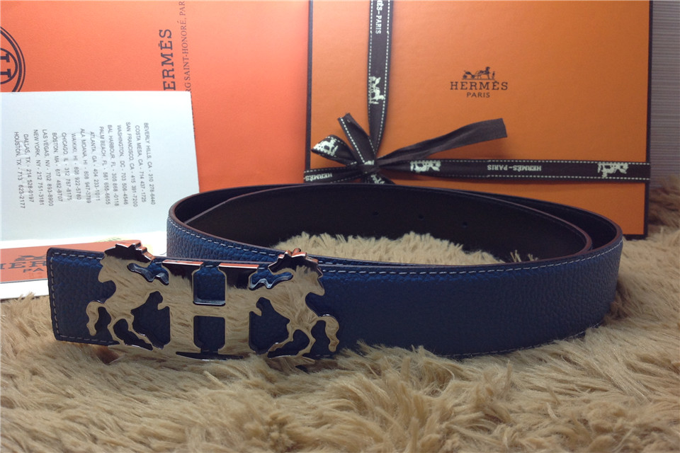 Super Perfect Quality Hermes Belts(100% Genuine Leather,Reversible Steel Buckle)-572