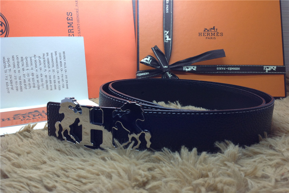 Super Perfect Quality Hermes Belts(100% Genuine Leather,Reversible Steel Buckle)-578