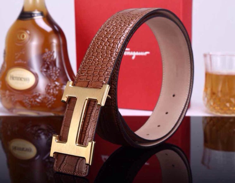Super Perfect Quality Hermes Belts(100% Genuine Leather,Reversible Steel Buckle)-591