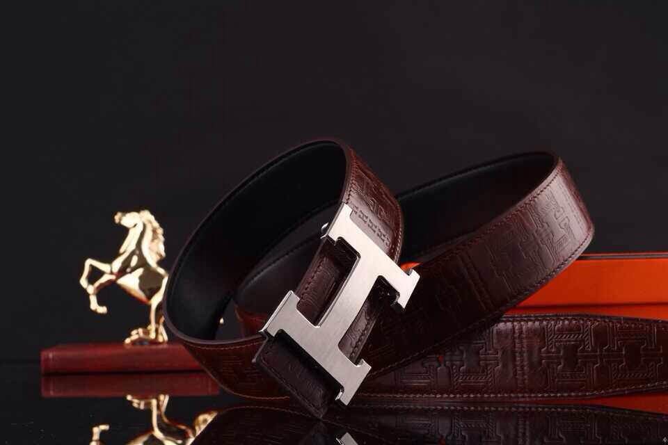 Super Perfect Quality Hermes Belts(100% Genuine Leather,Reversible Steel Buckle)-614