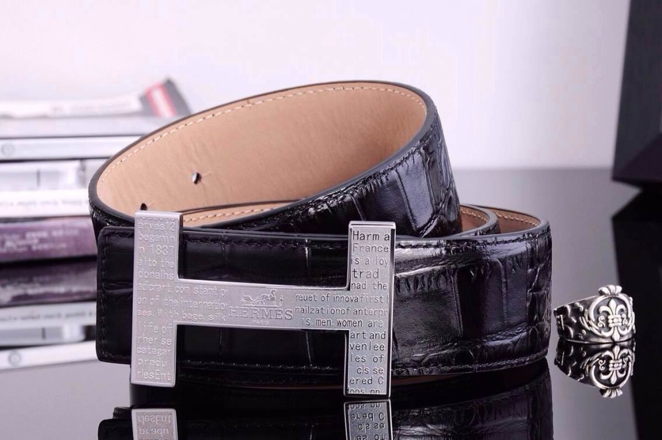 Super Perfect Quality Hermes Belts(100% Genuine Leather,Reversible Steel Buckle)-635