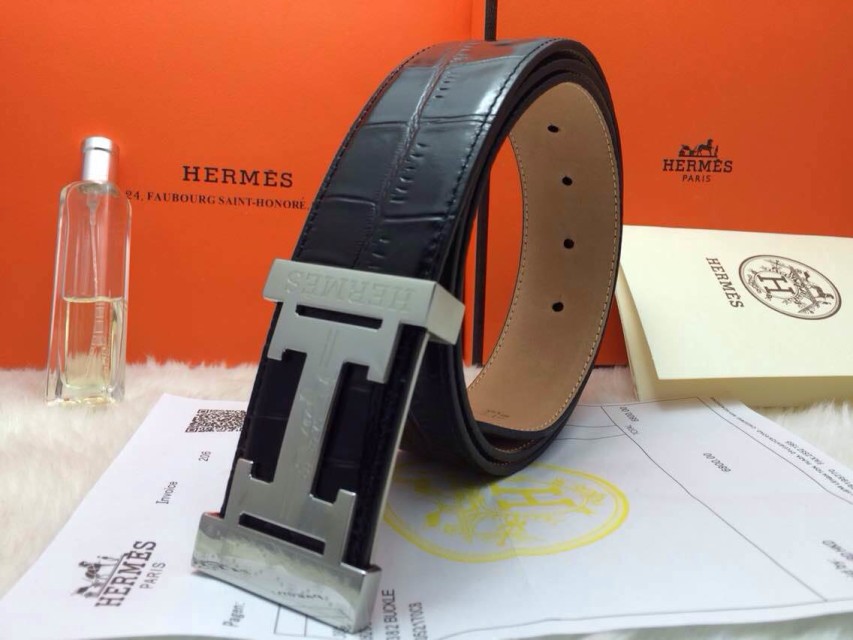 Super Perfect Quality Hermes Belts(100% Genuine Leather,Reversible Steel Buckle)-654
