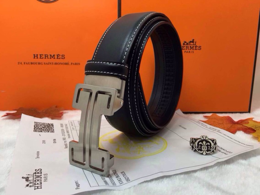 Super Perfect Quality Hermes Belts(100% Genuine Leather,Reversible Steel Buckle)-679
