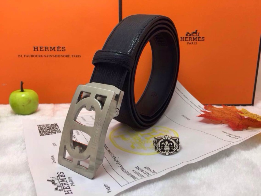 Super Perfect Quality Hermes Belts(100% Genuine Leather,Reversible Steel Buckle)-681