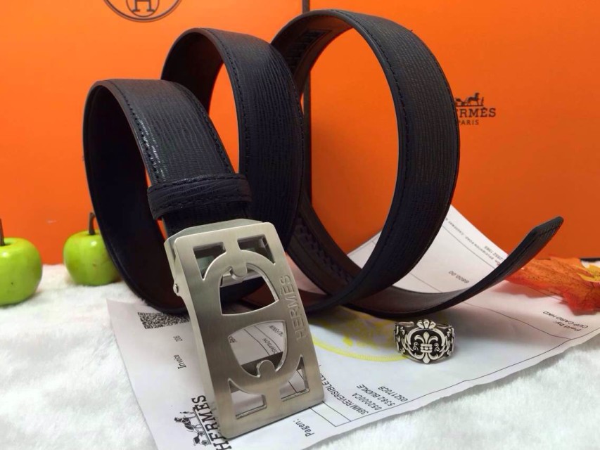 Super Perfect Quality Hermes Belts(100% Genuine Leather,Reversible Steel Buckle)-683
