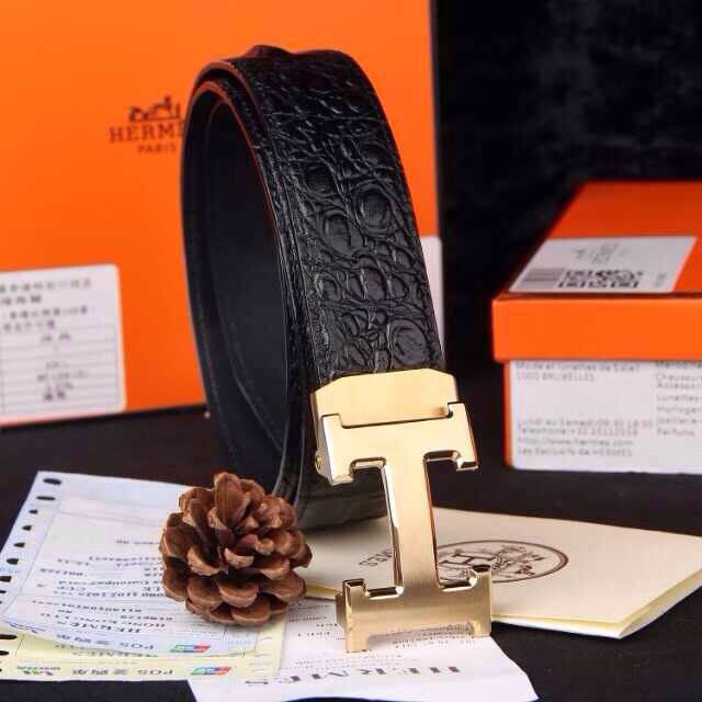Super Perfect Quality Hermes Belts(100% Genuine Leather,Reversible Steel Buckle)-689