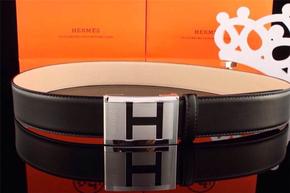 Super Perfect Quality Hermes Belts(100% Genuine Leather,Reversible Steel Buckle)-697