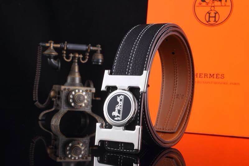 Super Perfect Quality Hermes Belts(100% Genuine Leather,Reversible Steel Buckle)-706