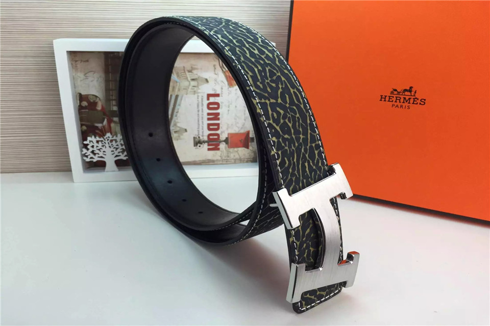 Super Perfect Quality Hermes Belts(100% Genuine Leather,Reversible Steel Buckle)-759