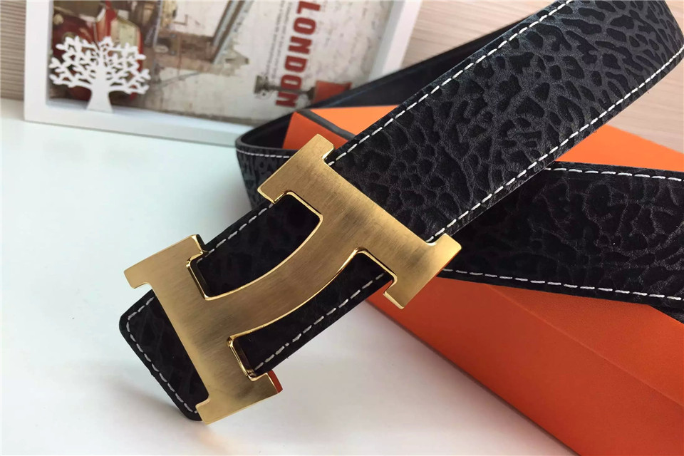 Super Perfect Quality Hermes Belts(100% Genuine Leather,Reversible Steel Buckle)-763