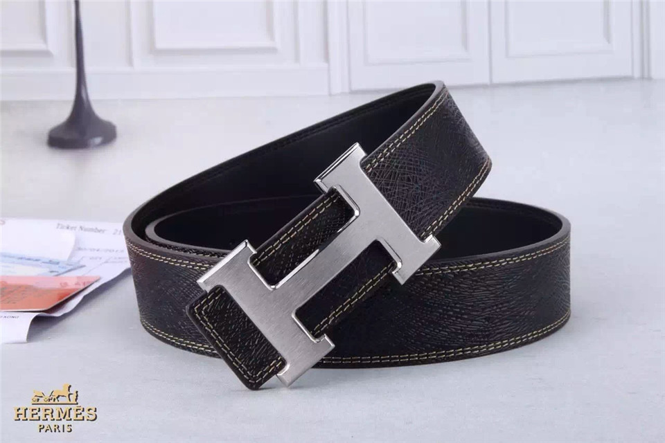 Super Perfect Quality Hermes Belts(100% Genuine Leather,Reversible Steel Buckle)-778