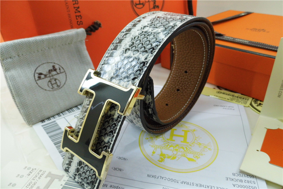 Super Perfect Quality Hermes Belts(100% Genuine Leather,Reversible Steel Buckle)-789