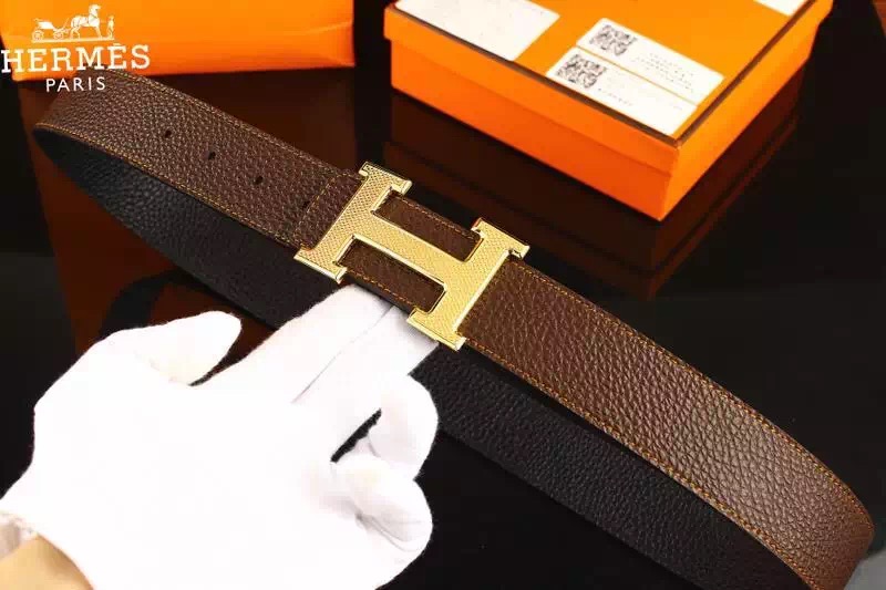 Super Perfect Quality Hermes Belts(100% Genuine Leather,Reversible Steel Buckle)-797