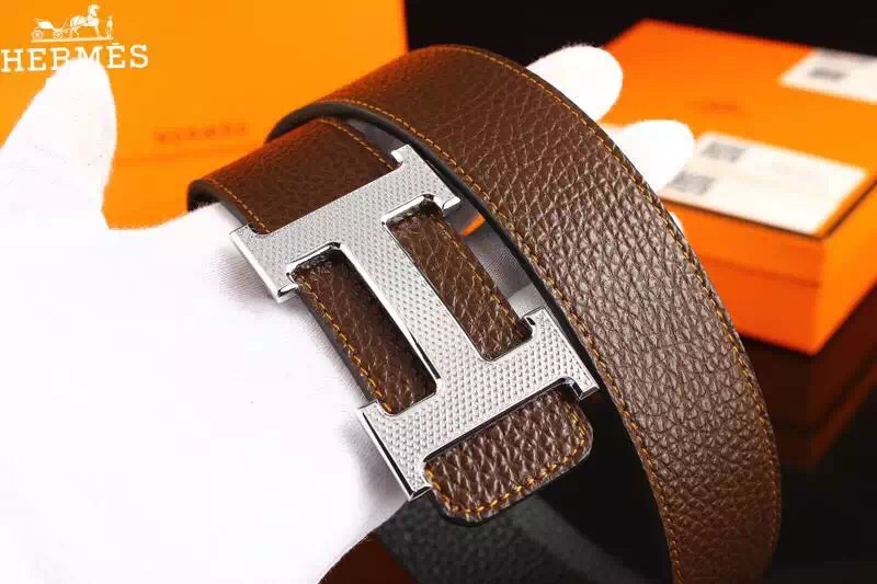 Super Perfect Quality Hermes Belts(100% Genuine Leather,Reversible Steel Buckle)-800