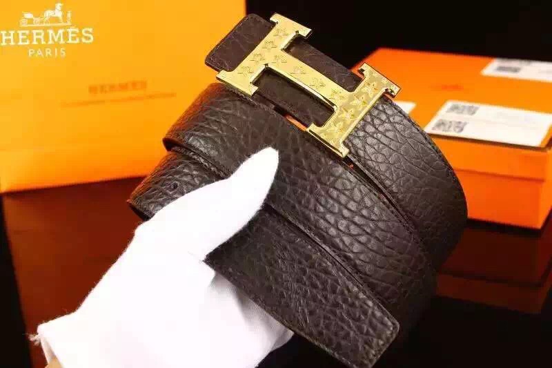 Super Perfect Quality Hermes Belts(100% Genuine Leather,Reversible Steel Buckle)-825