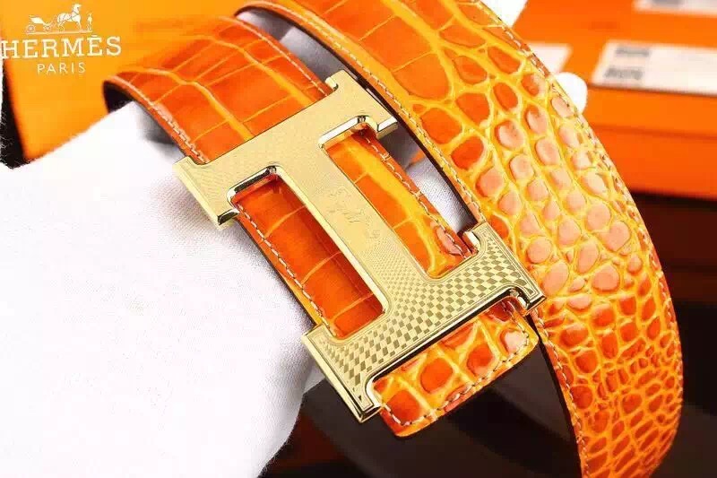 Super Perfect Quality Hermes Belts(100% Genuine Leather,Reversible Steel Buckle)-836