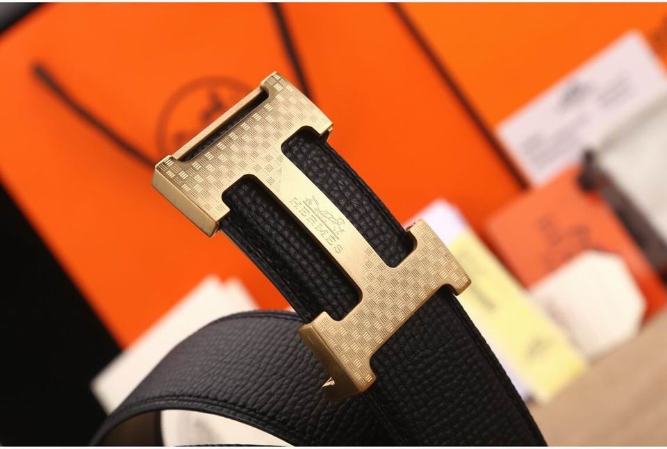 Super Perfect Quality Hermes Belts(100% Genuine Leather,Reversible Steel Buckle)-865