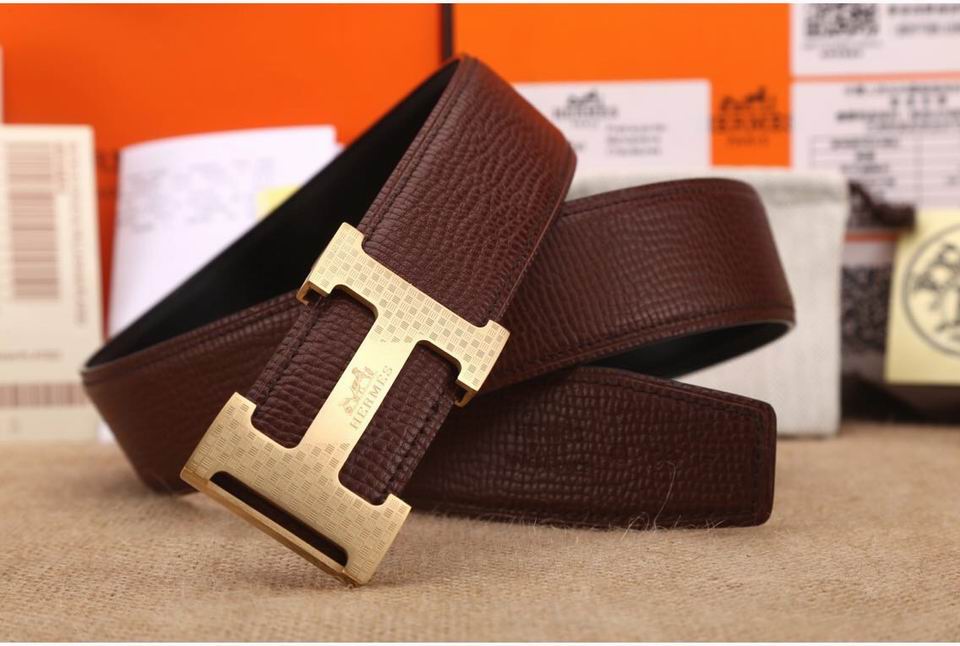 Super Perfect Quality Hermes Belts(100% Genuine Leather,Reversible Steel Buckle)-870