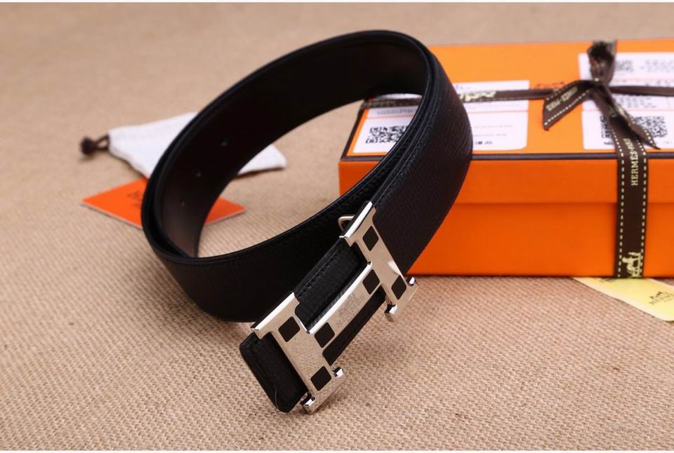 Super Perfect Quality Hermes Belts(100% Genuine Leather,Reversible Steel Buckle)-886