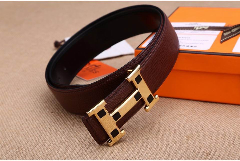 Super Perfect Quality Hermes Belts(100% Genuine Leather,Reversible Steel Buckle)-893