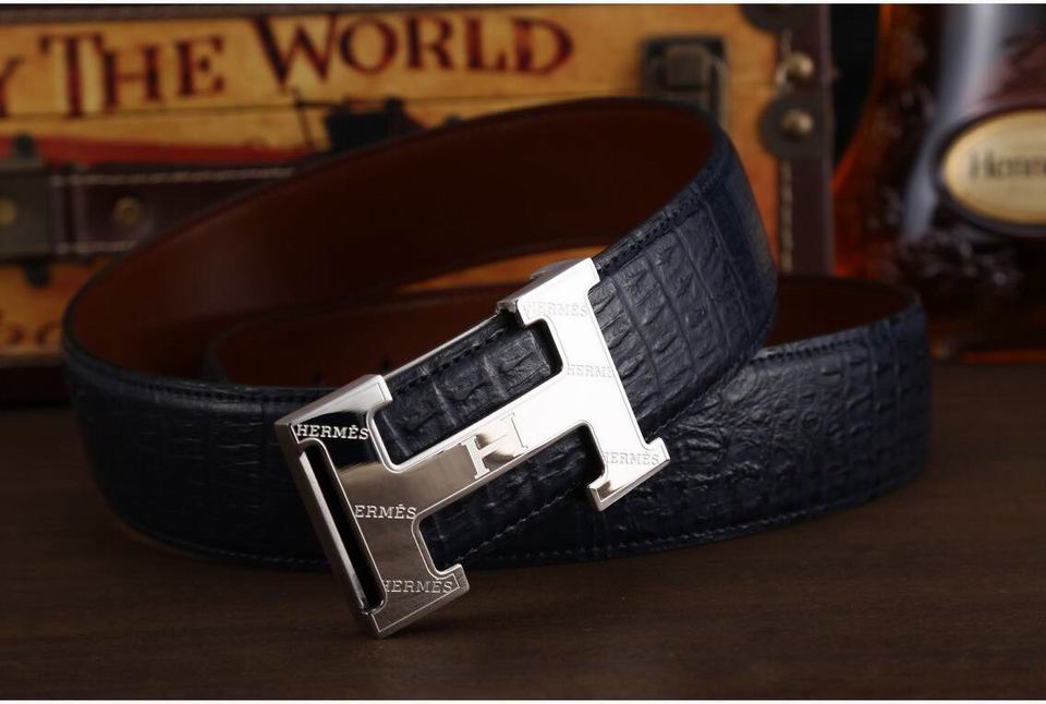 Super Perfect Quality Hermes Belts(100% Genuine Leather,Reversible Steel Buckle)-897