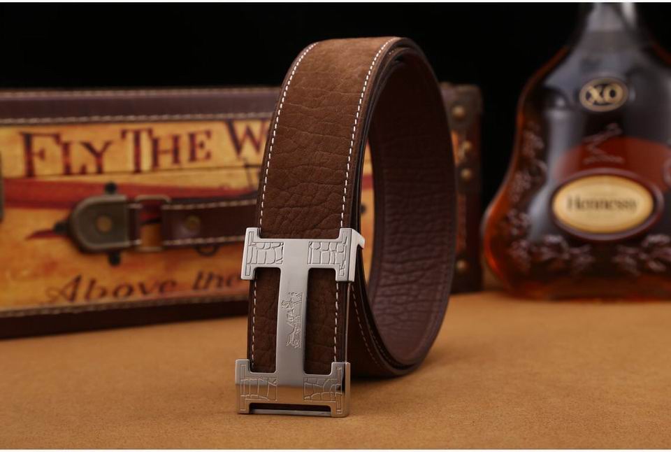 Super Perfect Quality Hermes Belts(100% Genuine Leather,Reversible Steel Buckle)-917