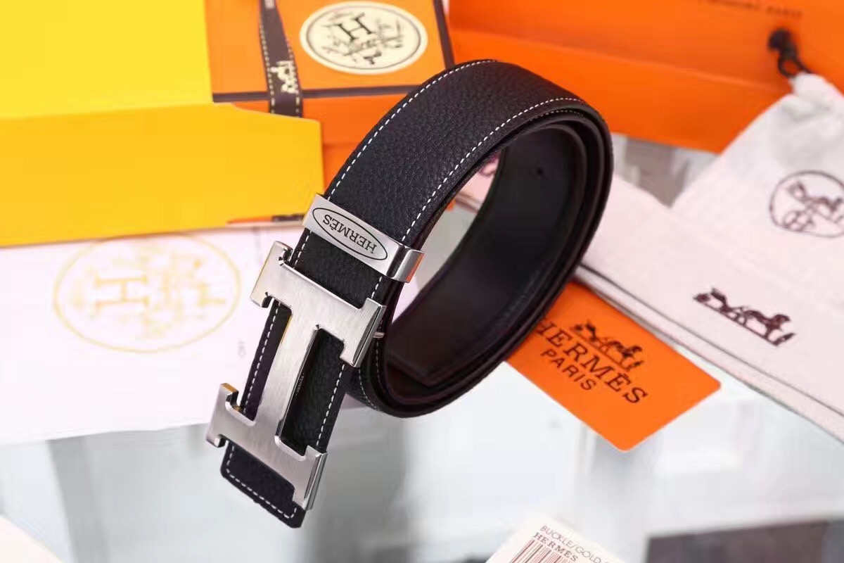 Super Perfect Quality Hermes Belts(100% Genuine Leather,Reversible Steel Buckle)-939