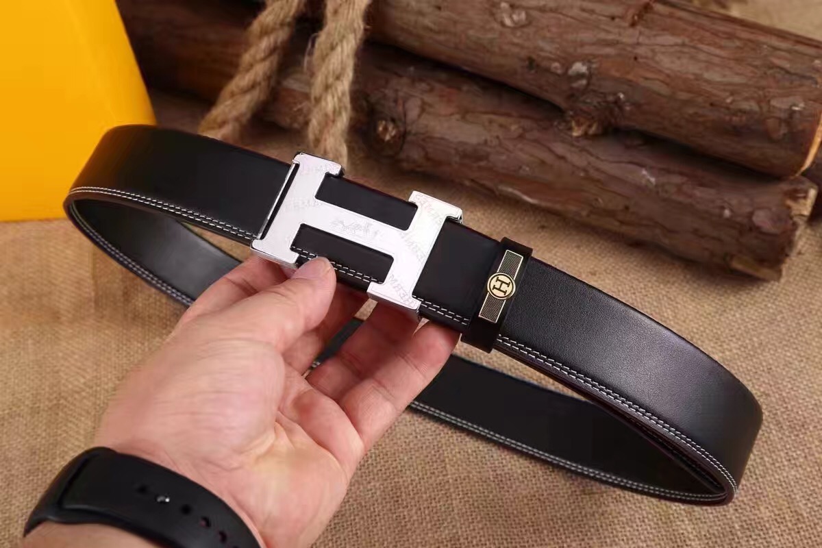 Super Perfect Quality Hermes Belts(100% Genuine Leather,Reversible Steel Buckle)-952