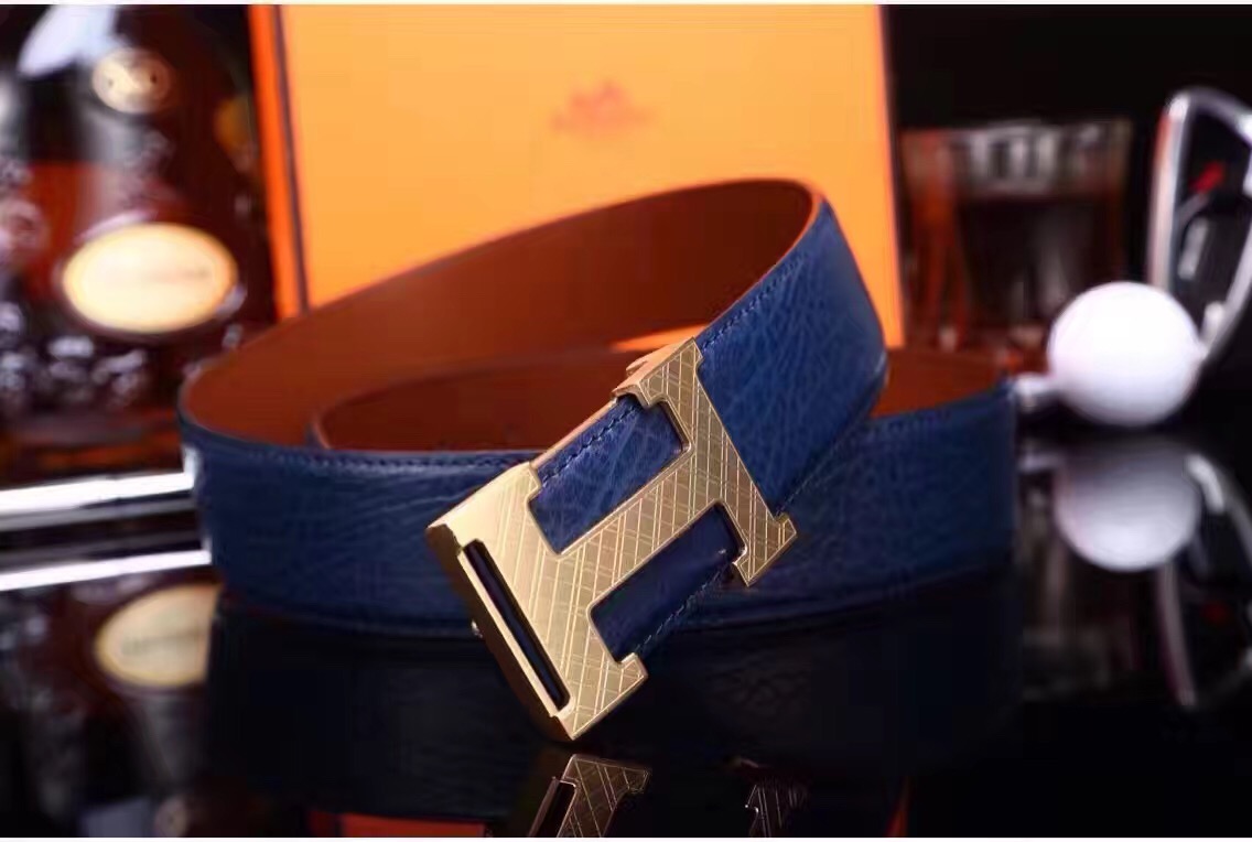 Super Perfect Quality Hermes Belts(100% Genuine Leather,Reversible Steel Buckle)-987