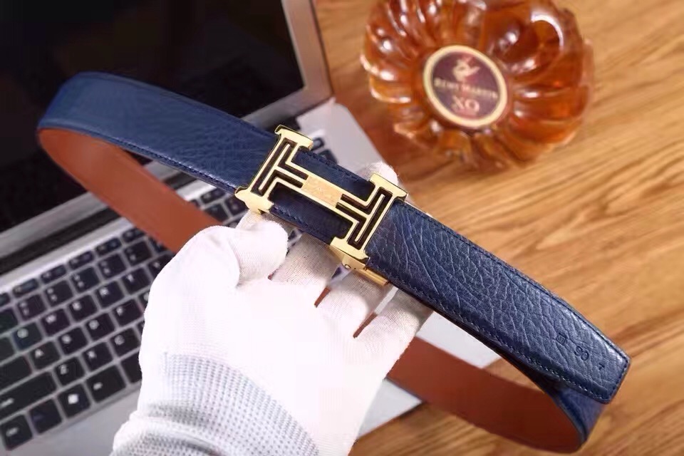 Super Perfect Quality Hermes Belts(100% Genuine Leather,Reversible Steel Buckle)-997