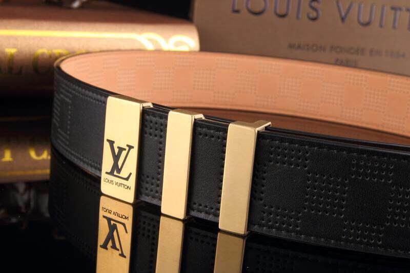 Super Perfect Quality LV Belts(100% Genuine Leather,Steel Buckle)-1098