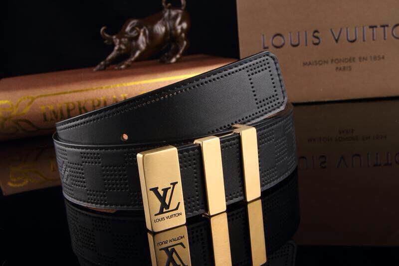 Super Perfect Quality LV Belts(100% Genuine Leather,Steel Buckle)-1099