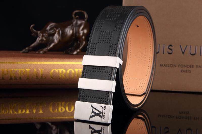 Super Perfect Quality LV Belts(100% Genuine Leather,Steel Buckle)-1100