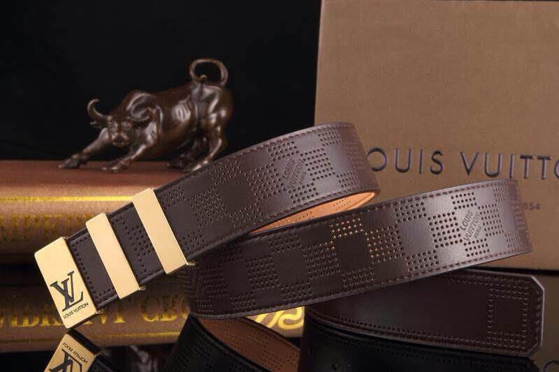 Super Perfect Quality LV Belts(100% Genuine Leather,Steel Buckle)-1104