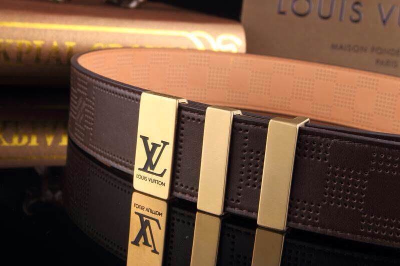 Super Perfect Quality LV Belts(100% Genuine Leather,Steel Buckle)-1105