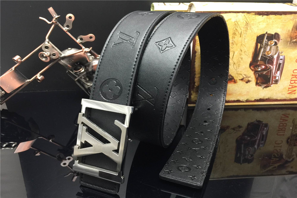 Super Perfect Quality LV Belts(100% Genuine Leather,Steel Buckle)-1123