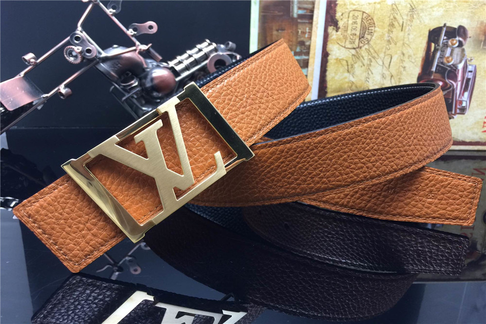 Super Perfect Quality LV Belts(100% Genuine Leather,Steel Buckle)-1130