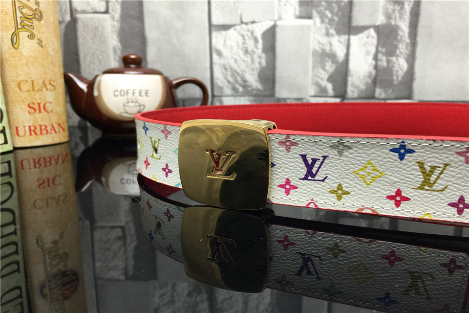 Super Perfect Quality LV Belts(100% Genuine Leather,Steel Buckle)-1150