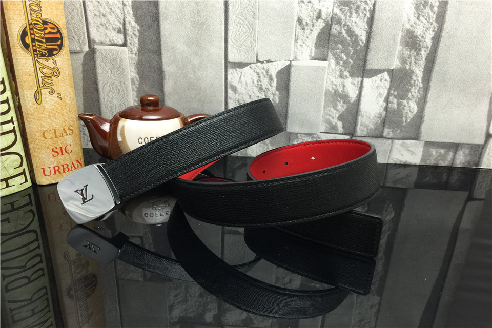 Super Perfect Quality LV Belts(100% Genuine Leather,Steel Buckle)-1164