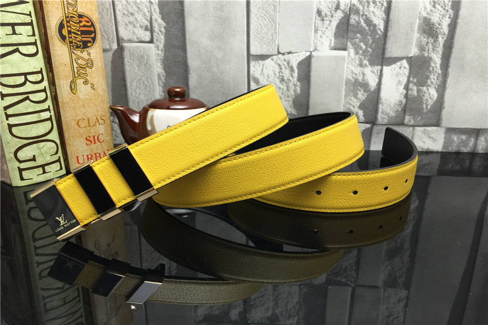 Super Perfect Quality LV Belts(100% Genuine Leather,Steel Buckle)-1166