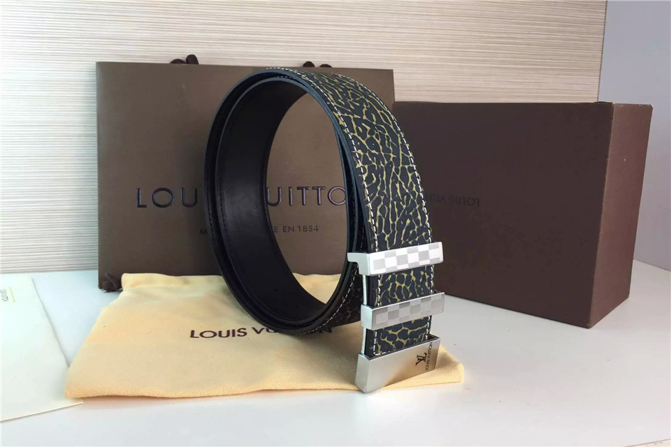Super Perfect Quality LV Belts(100% Genuine Leather,Steel Buckle)-1179