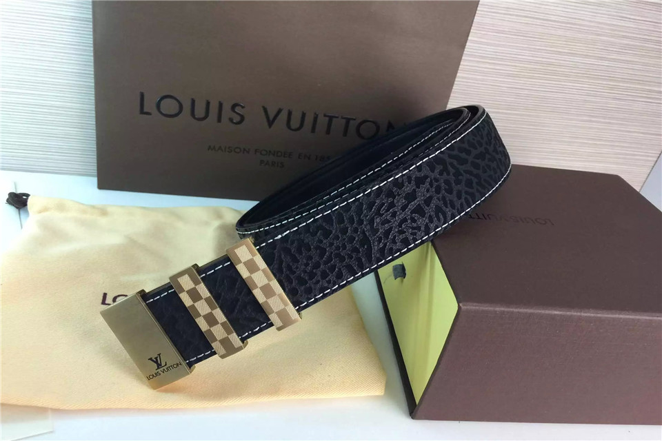 Super Perfect Quality LV Belts(100% Genuine Leather,Steel Buckle)-1184