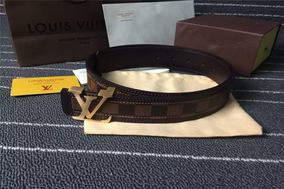 Super Perfect Quality LV Belts(100% Genuine Leather,Steel Buckle)-1187